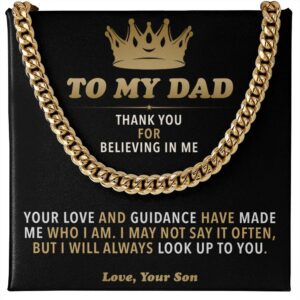To My Dad from Son - Cuban Link Chain Gift Set 4862984