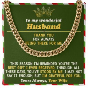 to my husband christmas cuban link chain gift set 4874723 (copy)
