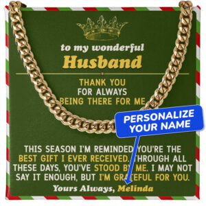 to my husband christmas personalized cuban link chain gift set 4874724 (copy)