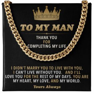 To My Man - Cuban Link Chain Gift Set 4862992
